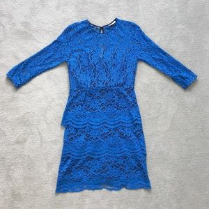 Whistles - Royal Blue Lace Dress - 6 - image 1